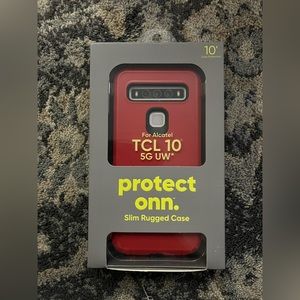 Slim Rugged Phone Case for Alcatel TCL 10 5G UW
- Red